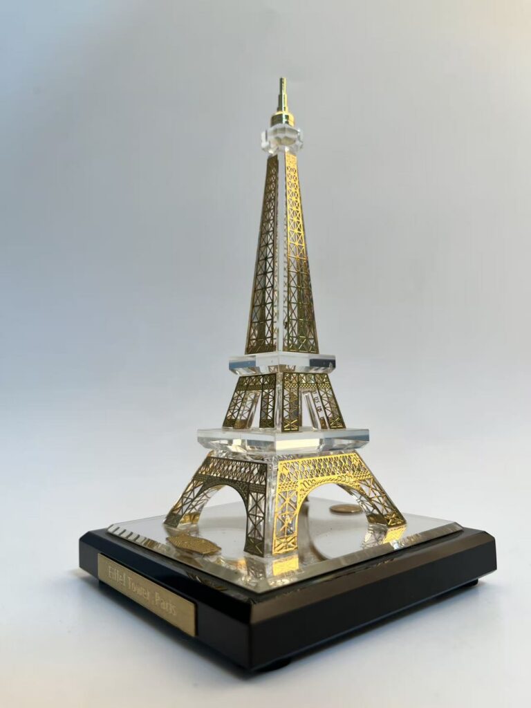 Crystal architectural model Crystal Eiffel Tower