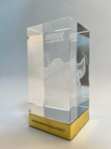 Crystal laser engraving